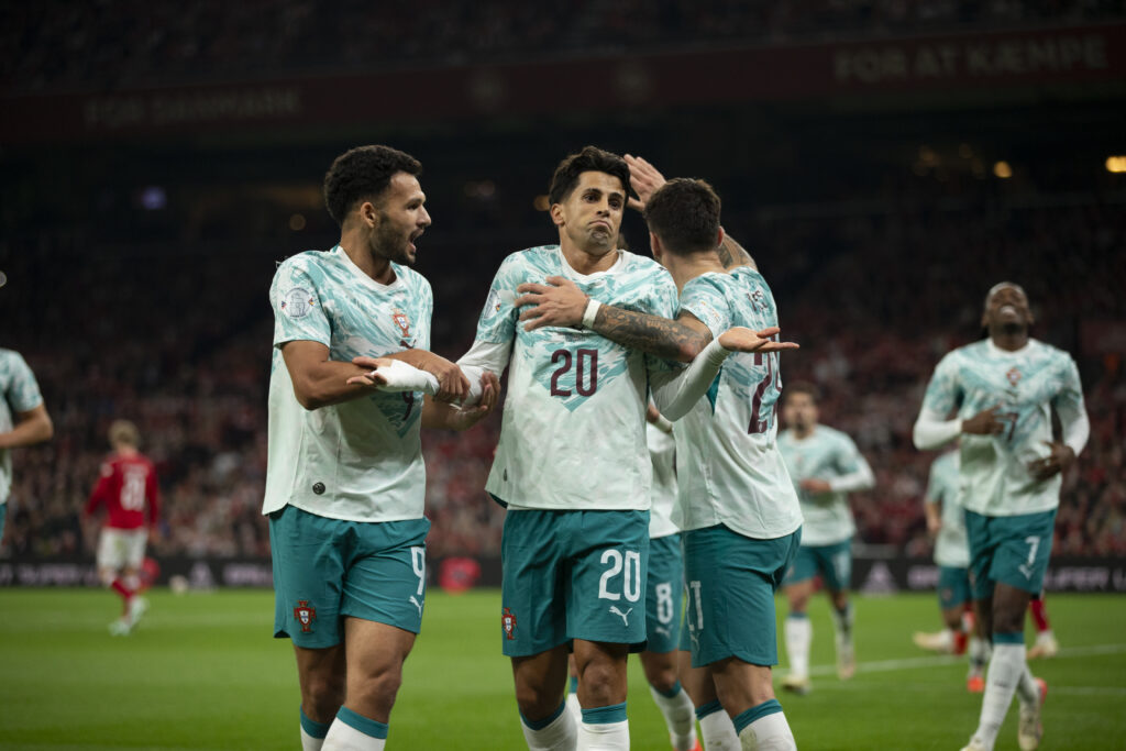 UEFA Nations League Division A game between National Teams of Denmark and Portugal