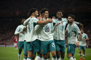 UEFA Nations League Division A game between National Teams of Denmark and Portugal
