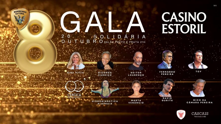 Casino Estoril recebe Gala solidária dos Bombeiros dos E storis a 20 de outubro