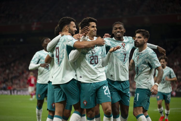 UEFA Nations League Division A game between National Teams of Denmark and Portugal